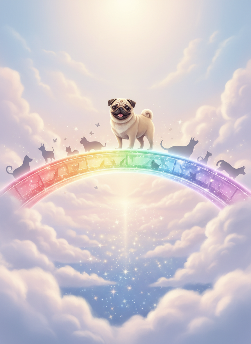 Custom Pet Puzzle - Your Pet, Turned Into a Star - Rainbow Bridge/Memorials