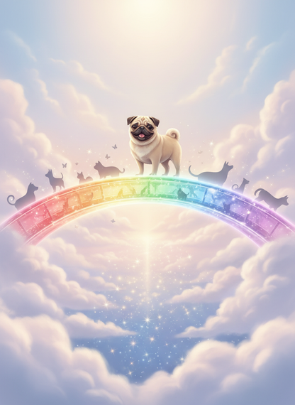 Custom Pet Puzzle - Your Pet, Turned Into a Star - Rainbow Bridge/Memorials