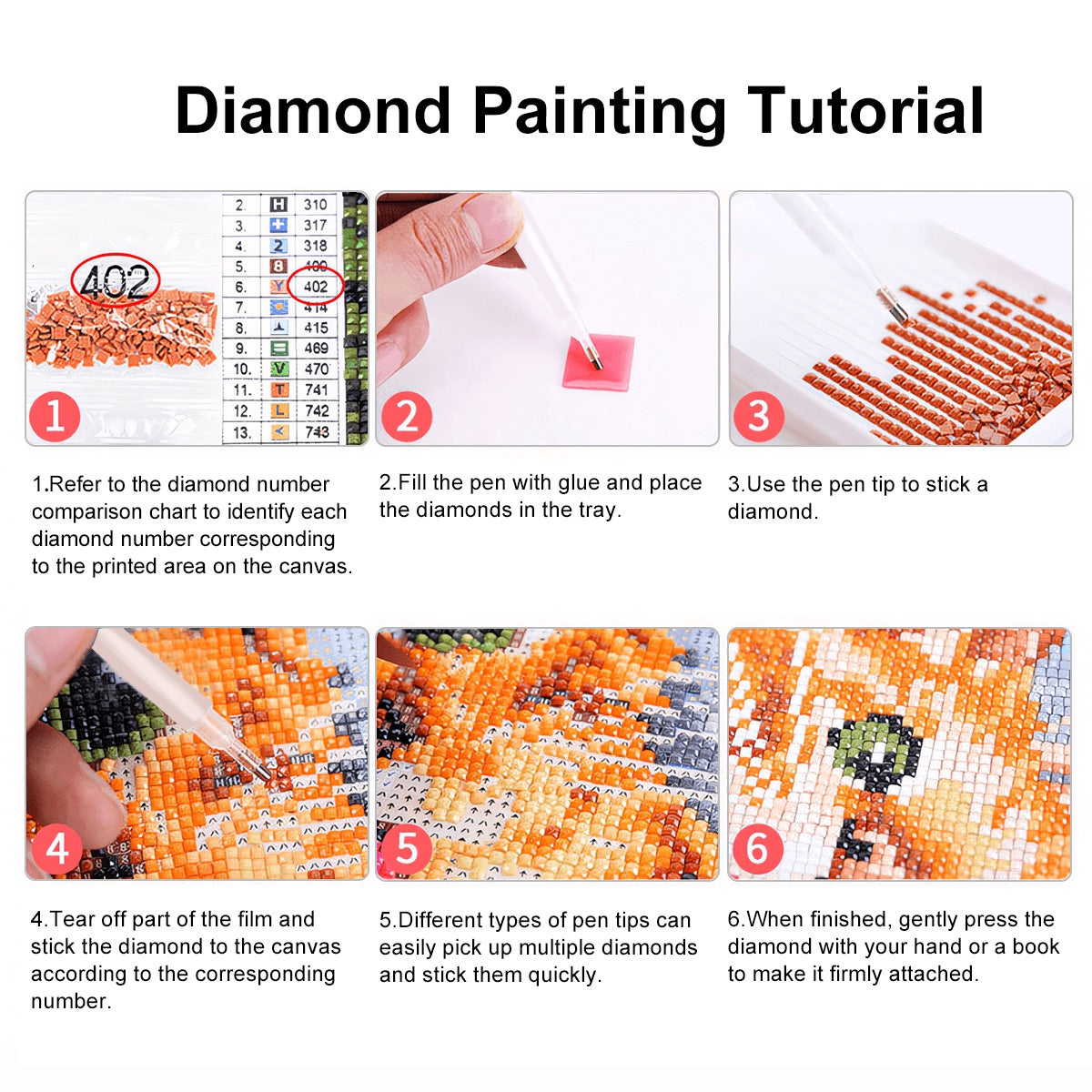 Custom pet diamond painting tutorial